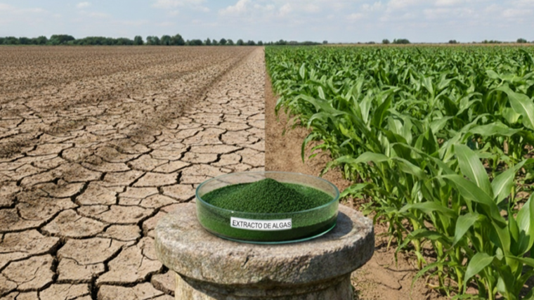 Extractos de algas frente a sequía y salinidad (antioxidantes, osmolitos y resultados en campo)
